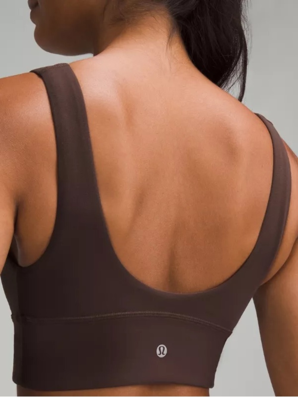 lululemon athletica Dark Brown Scoop-Back Sports Bra